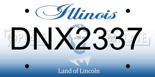 DNX2337 Illinois License Plate