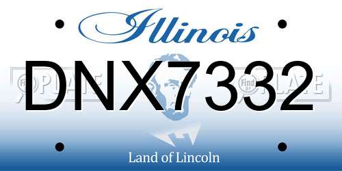 DNX7332 Illinois License Plate