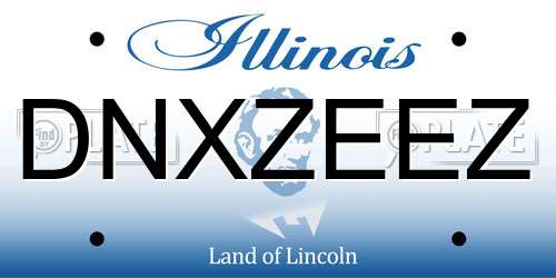 DNXZEEZ Illinois License Plate