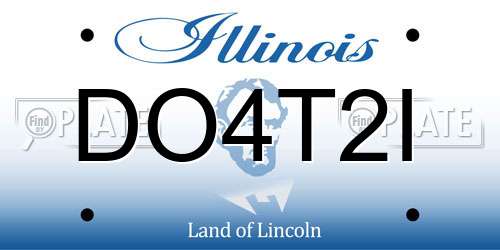 DO4T2I Illinois License Plate