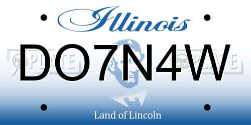DO7N4W Illinois License Plate