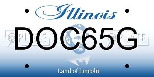 DOC65G Illinois License Plate