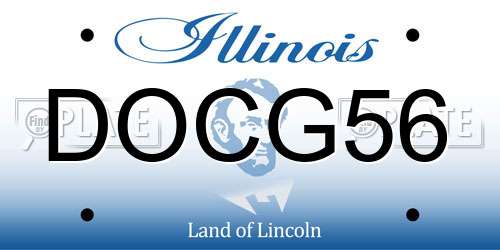 DOCG56 Illinois License Plate