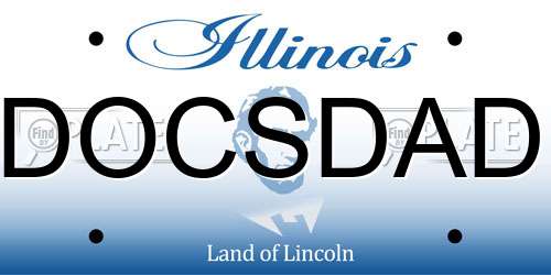 DOCSDAD Illinois License Plate