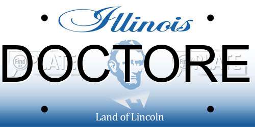 DOCTORE Illinois License Plate