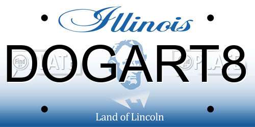 DOGART8 Illinois License Plate
