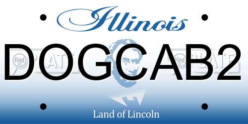 DOGCAB2 Illinois License Plate
