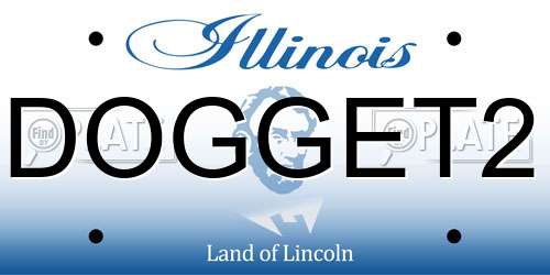 DOGGET2 Illinois License Plate