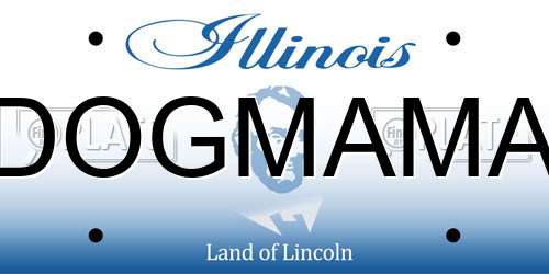 DOGMAMA Illinois License Plate