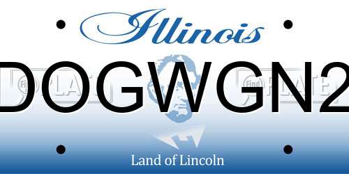 DOGWGN2 Illinois License Plate