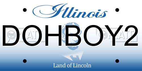 DOHBOY2 Illinois License Plate