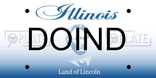 DOIND Illinois License Plate