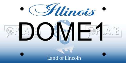 DOME1 Illinois License Plate