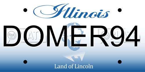 DOMER94 Illinois License Plate