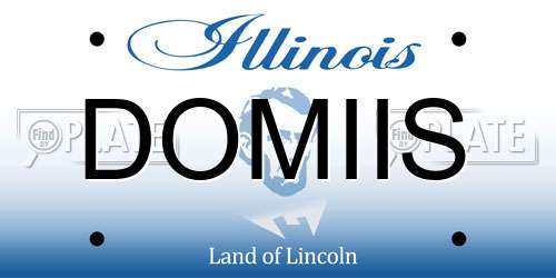 DOMIIS Illinois License Plate