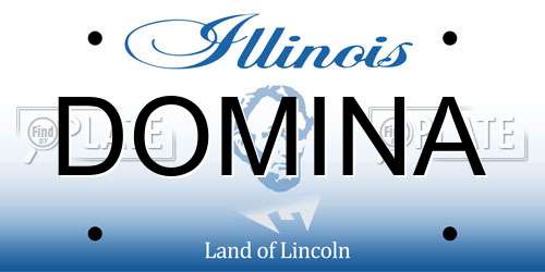 DOMINA Illinois License Plate
