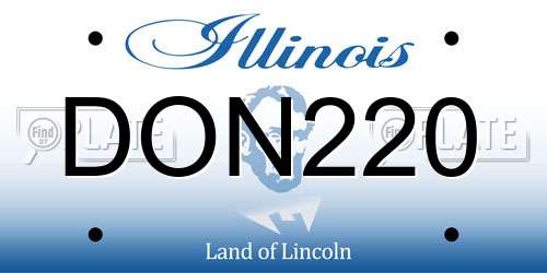 DON220 Illinois License Plate