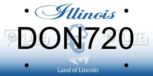 DON720 Illinois License Plate