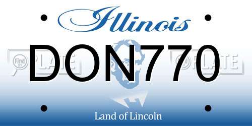 DON770 Illinois License Plate