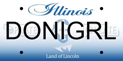DONIGRL Illinois License Plate