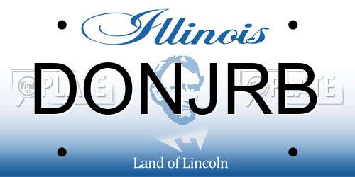 DONJRB Illinois License Plate