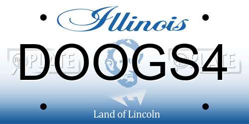 DOOGS4 Illinois License Plate