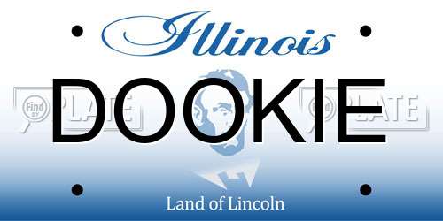 DOOKIE Illinois License Plate