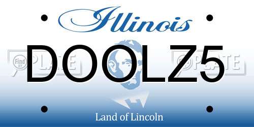 DOOLZ5 Illinois License Plate