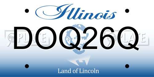 DOQ26Q Illinois License Plate