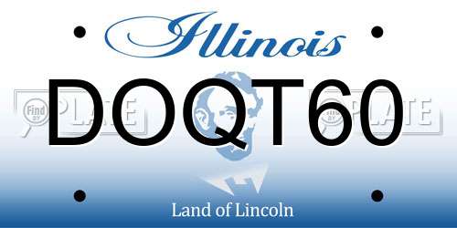 DOQT60 Illinois License Plate