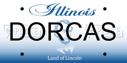 DORCAS Illinois License Plate