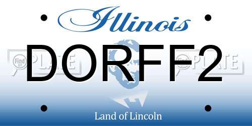 DORFF2 Illinois License Plate