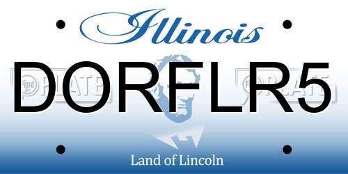 DORFLR5 Illinois License Plate