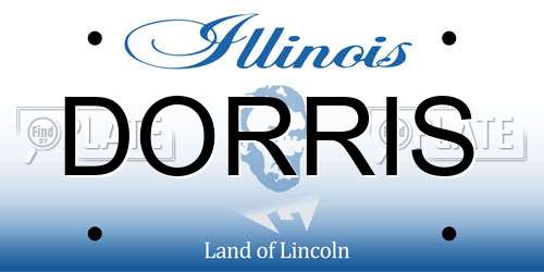 DORRIS Illinois License Plate