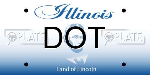 DOT Illinois License Plate