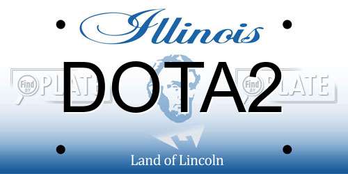 DOTA2 Illinois License Plate