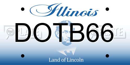 DOTB66 Illinois License Plate