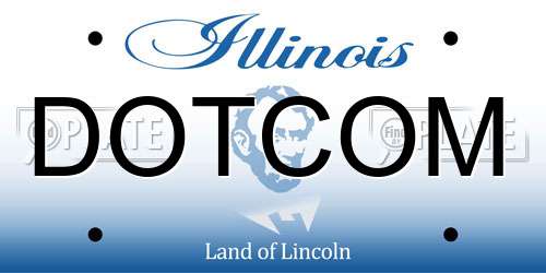 DOTCOM Illinois License Plate