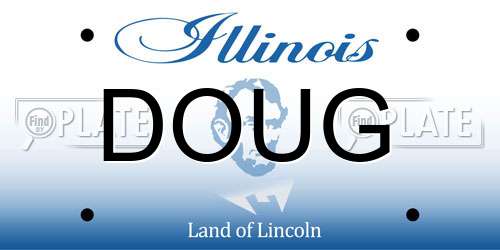 DOUG Illinois License Plate