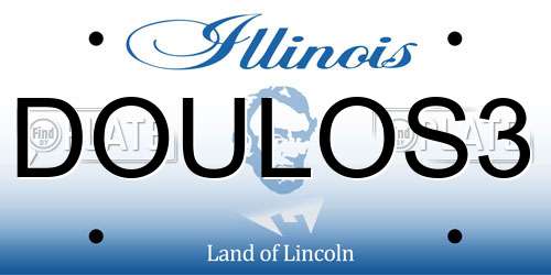 DOULOS3 Illinois License Plate