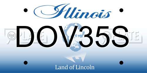 DOV35S Illinois License Plate