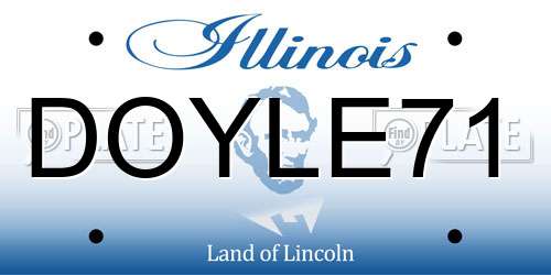 DOYLE71 Illinois License Plate
