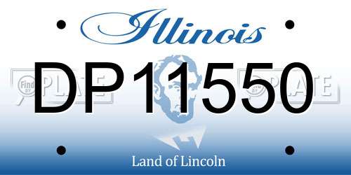 DP11550 Illinois License Plate