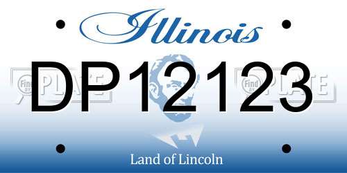 DP12123 Illinois License Plate