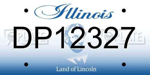 DP12327 Illinois License Plate