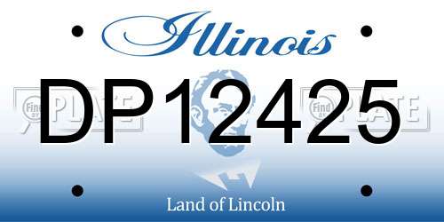 DP12425 Illinois License Plate