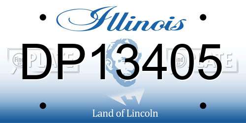 DP13405 Illinois License Plate