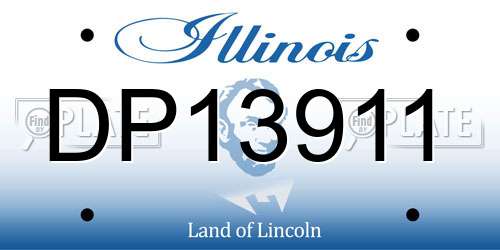 DP13911 Illinois License Plate