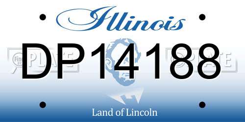DP14188 Illinois License Plate