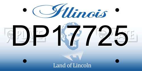 DP17725 Illinois License Plate